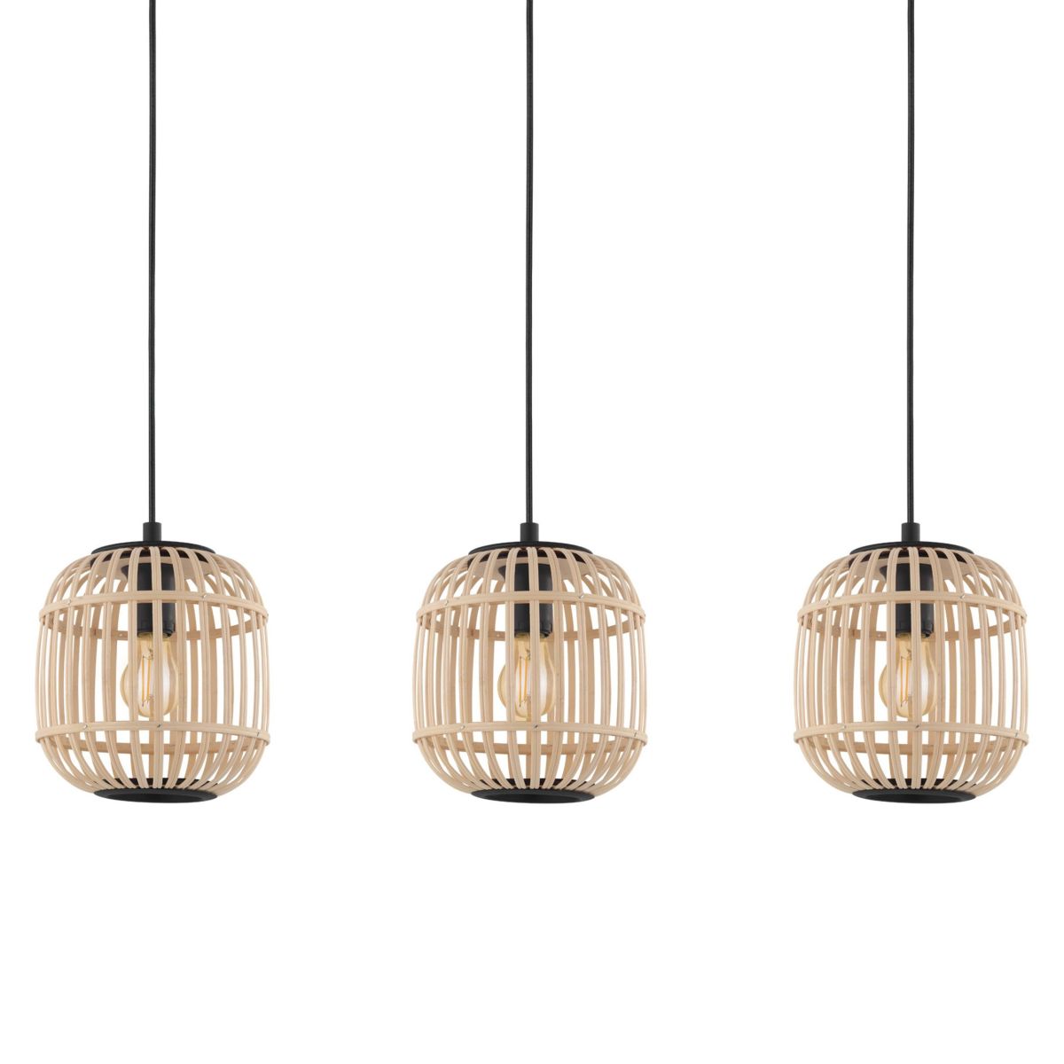 EGLO 3-flg Pendelleuchte Bordesley