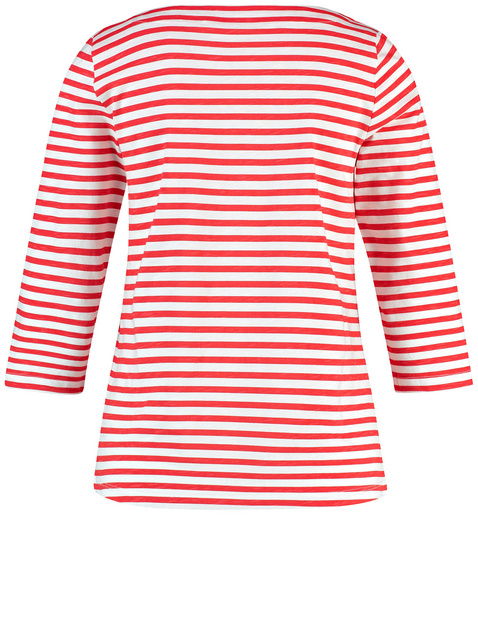 3/4 Arm Shirt mit Streifen-Print