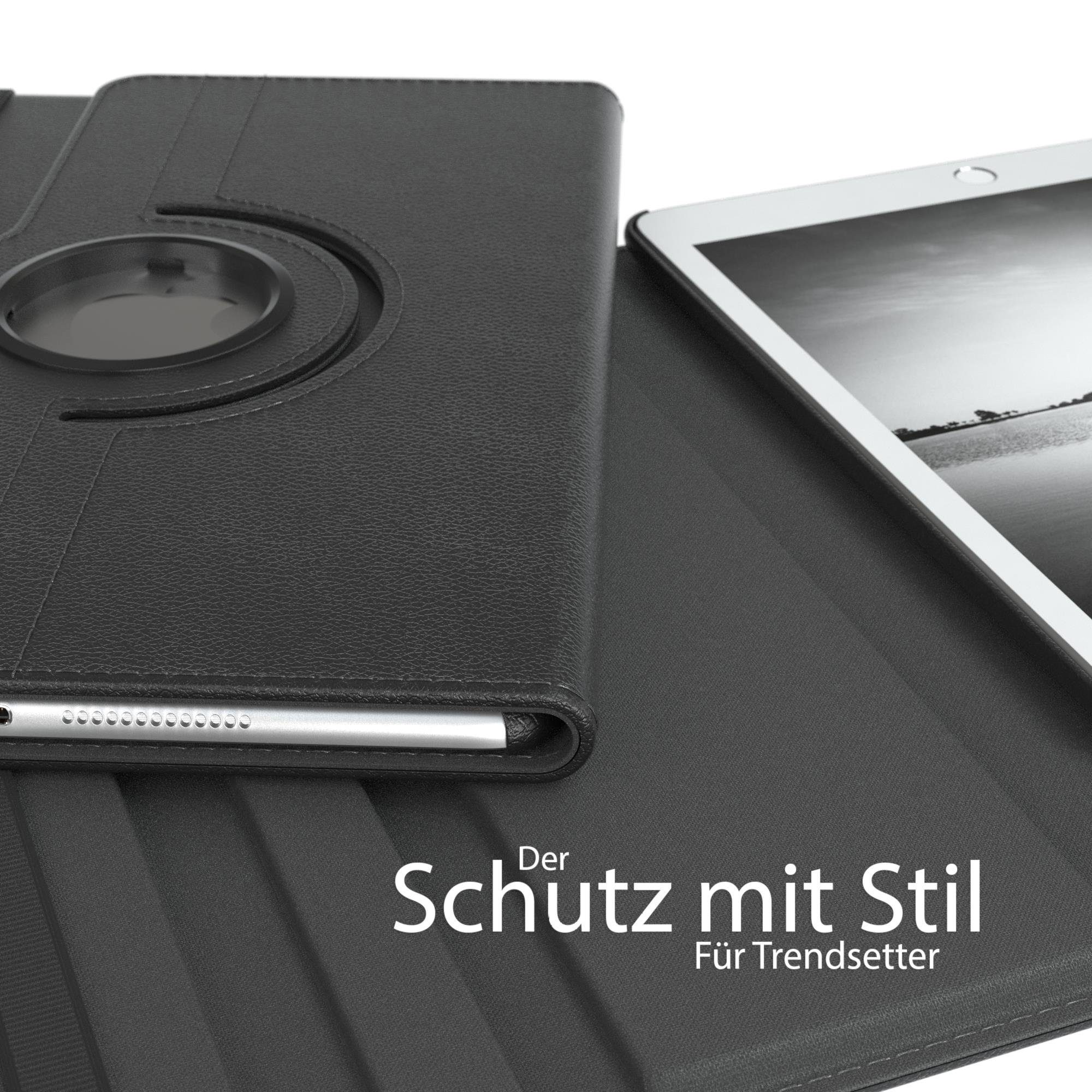 EAZY CASE Tablet-Hülle Rotation Case für Apple iPad 7./8./9. Gen. 10,2 Zoll, Hülle 360° drehbar mit Standfunktion Etui Anti-Kratz Tasche Schwarz