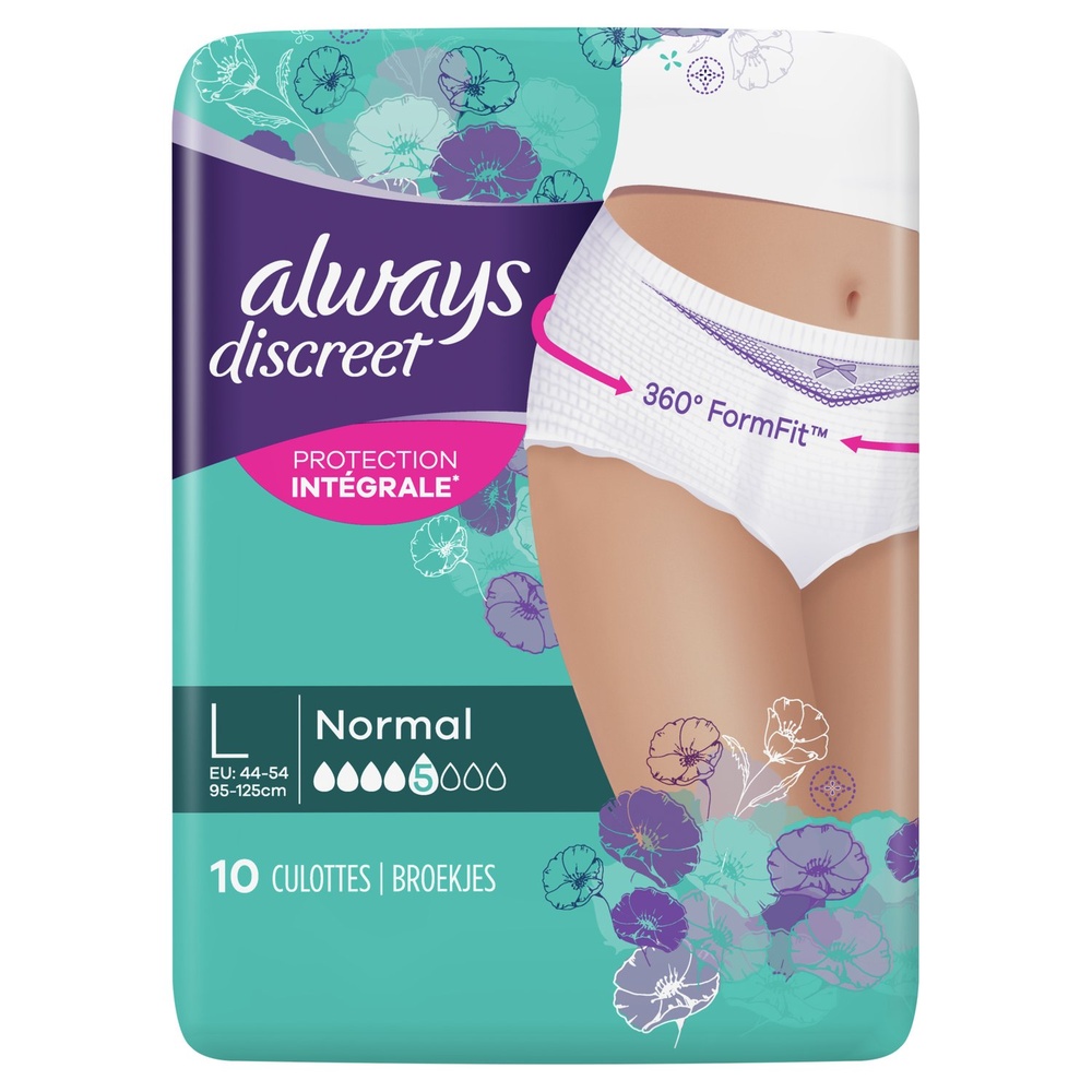 always Always Discreet Normal Culotte Incontinence L Culottes Pour Fuites Urinaires