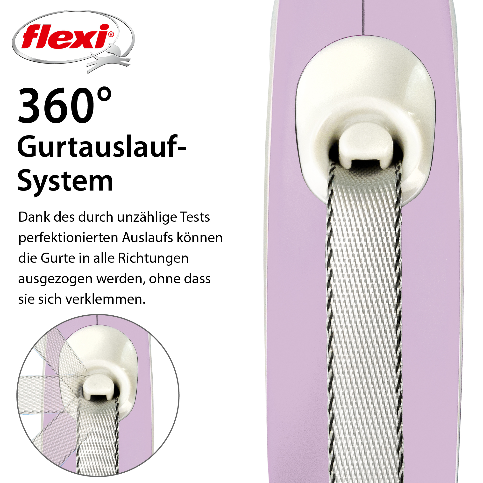 Flexi Hundeleinen Flexi New Comfort Gurt rosa XS, 3 m, 12 kg