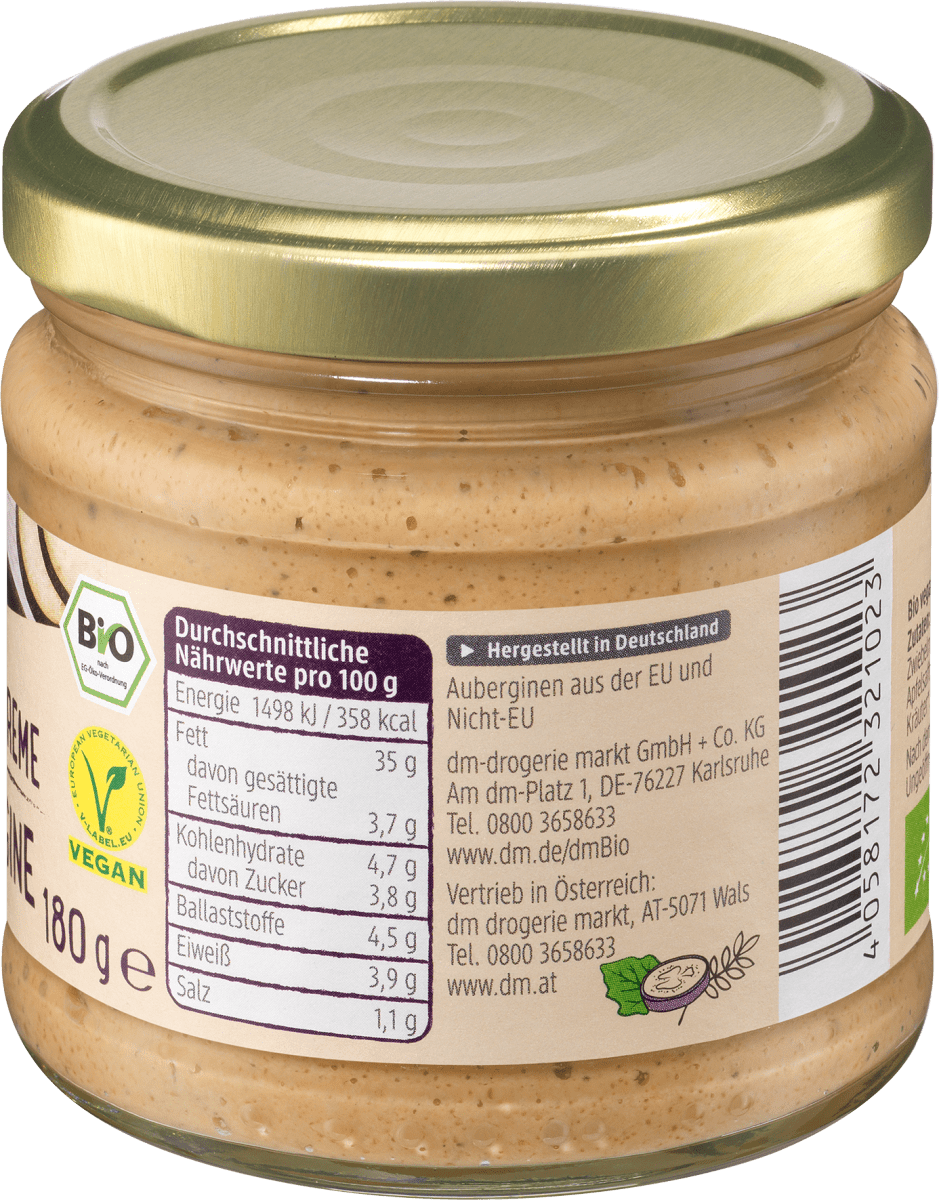 Streichcreme Aubergine, 180 g
