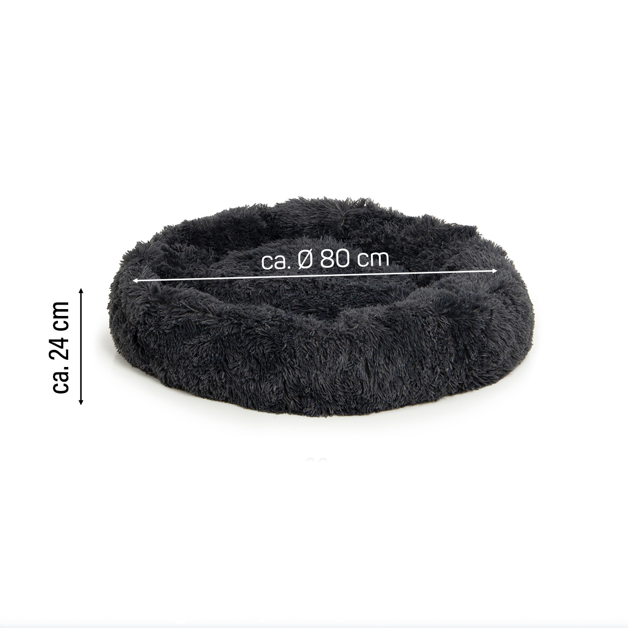 Wallace & Jones Hundebetten Wallace & Jones Plüschbett Sarnia M grau