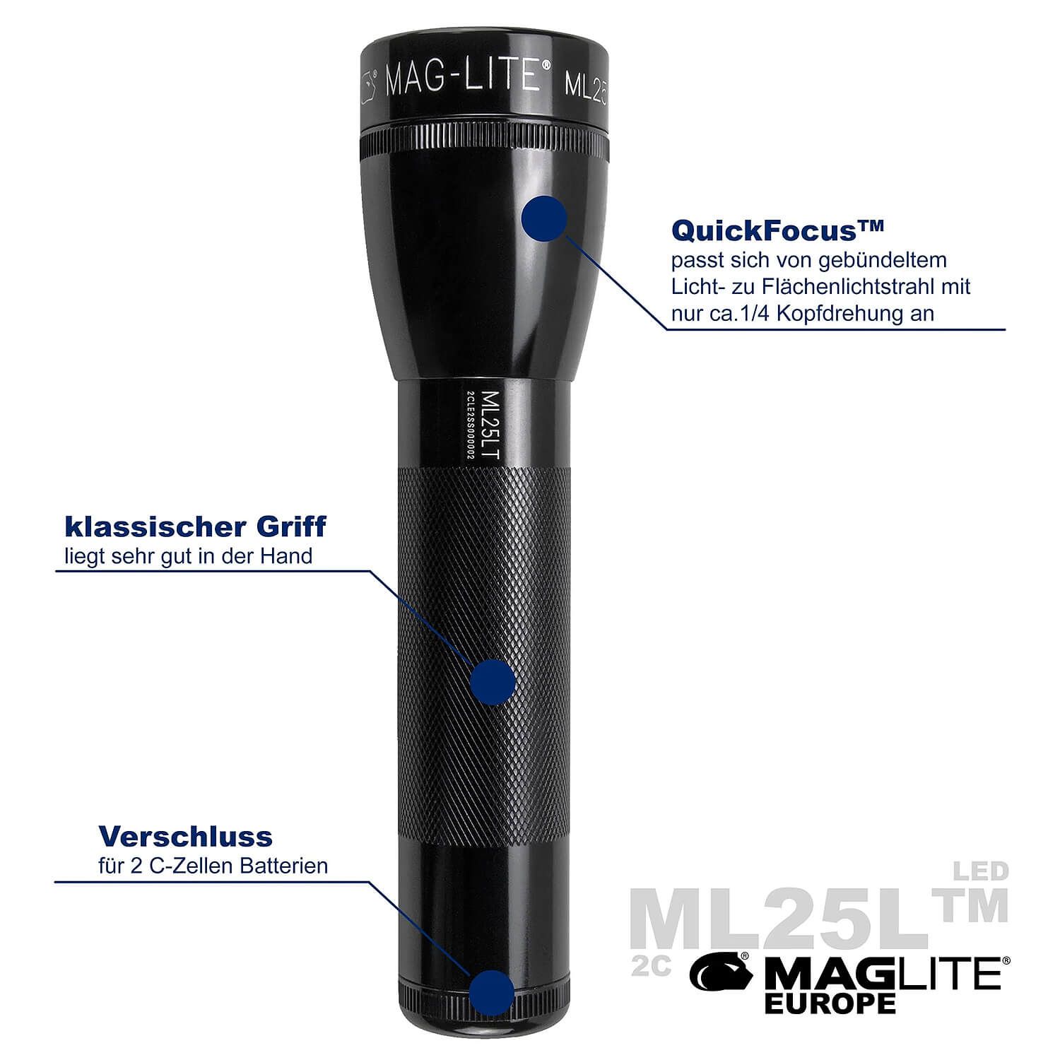 ML25LT 2C LED Taschenlampe