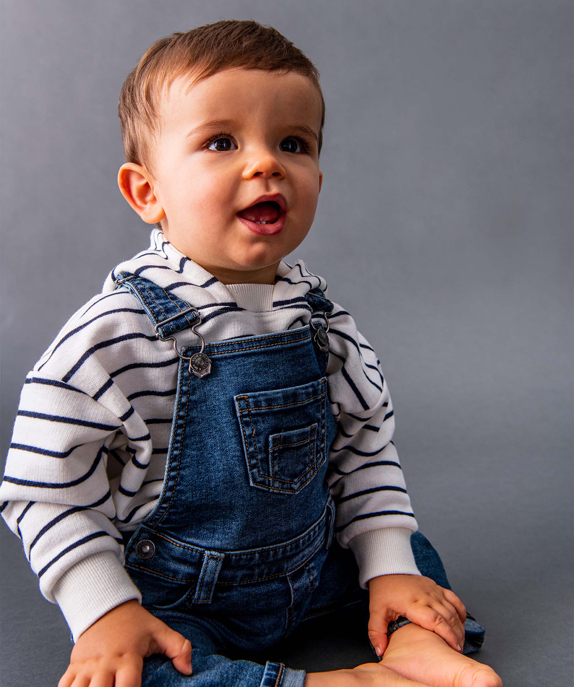 Salopette bébé Garçon en denim stretch denim | GEMO