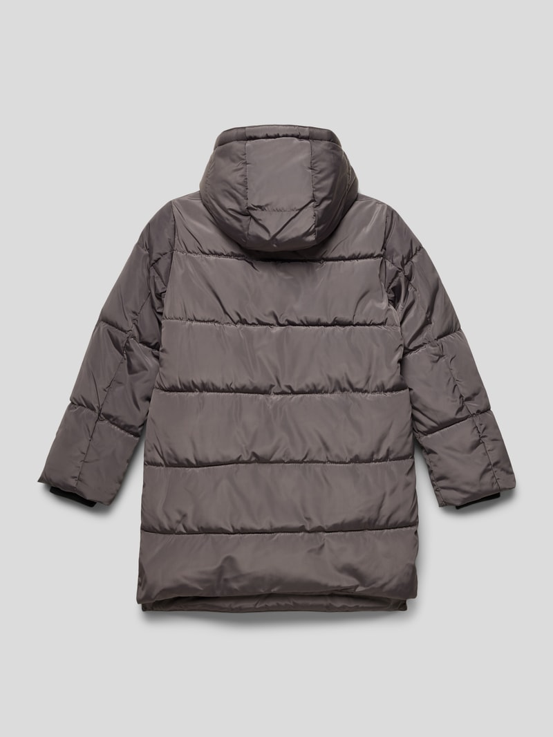 Steppjacke mit Kapuze Modell 'KOGNORA' in schlamm