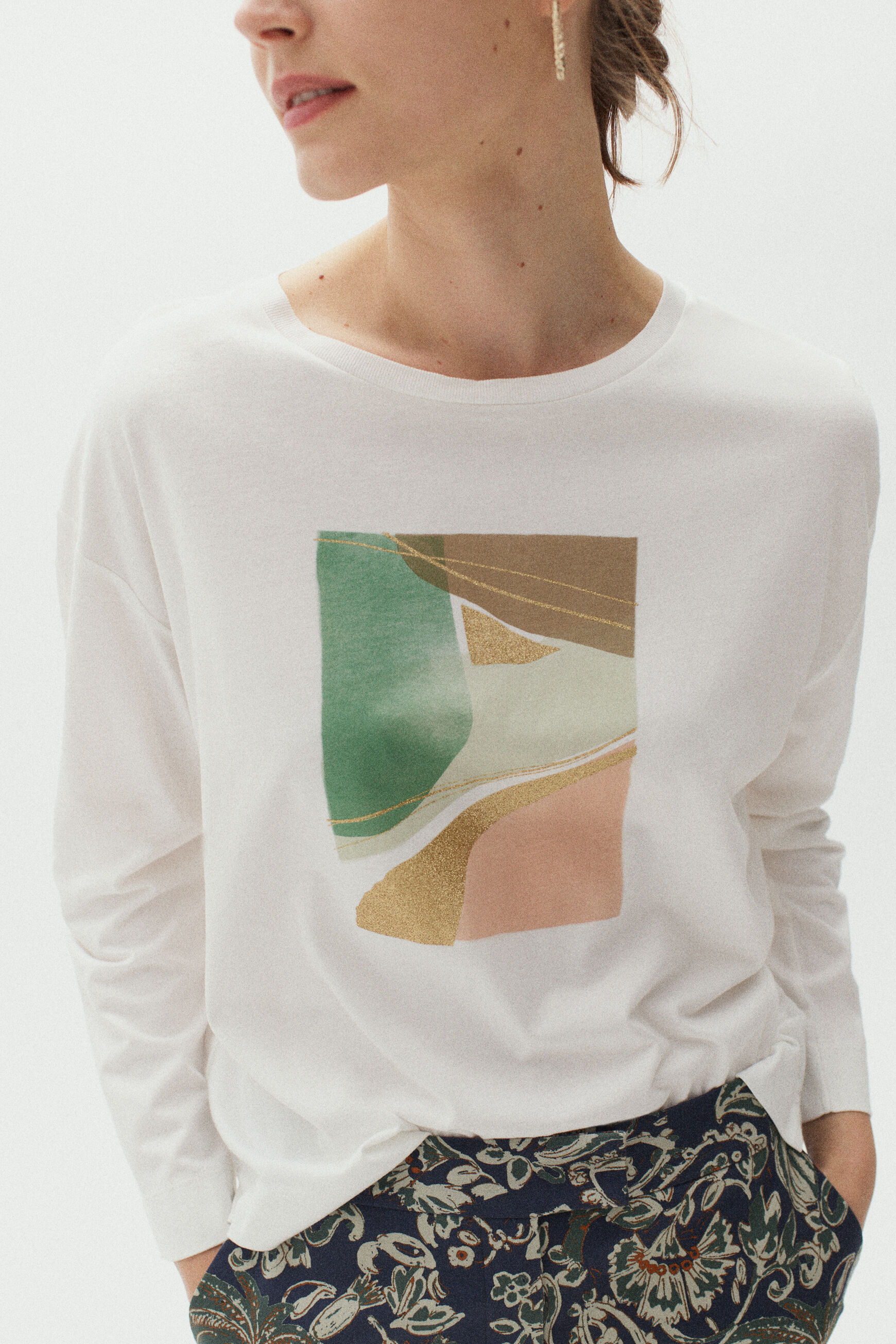 t-shirt scott ivoire femme