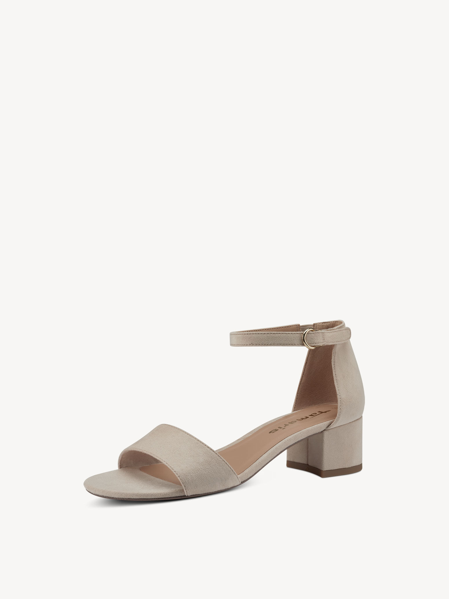 Sandale à talon - beige