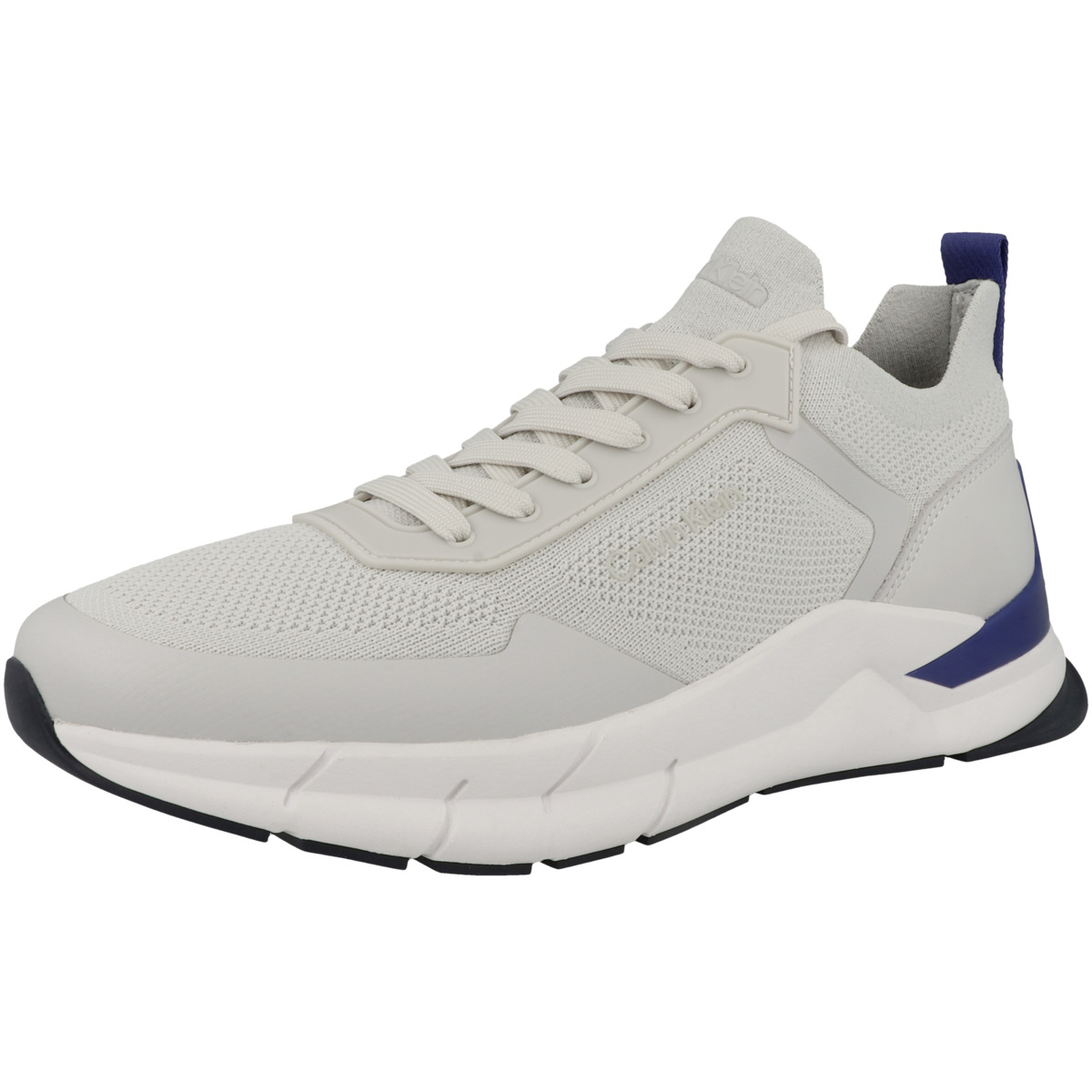 Calvin Klein Low Top Lace Up Mix Sneaker Low hellgrau
