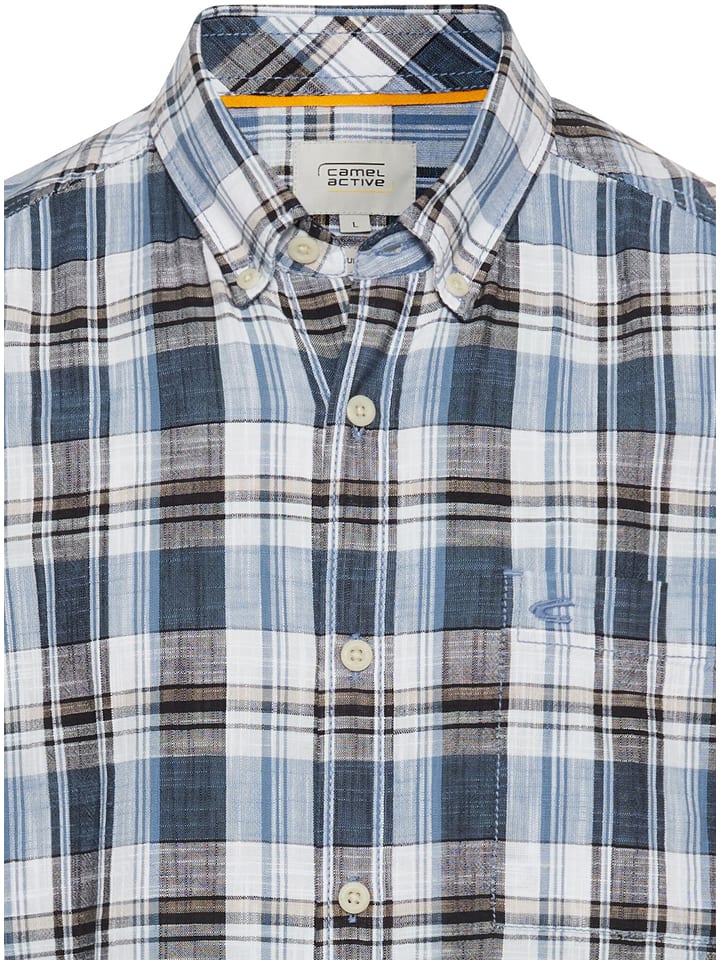 Camel Active Hemd - Regular fit -  in Dunkelblau günstig kaufen