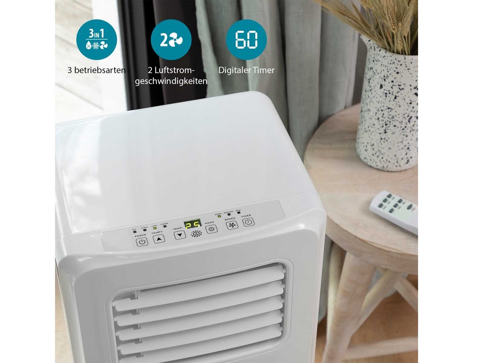 Tristar 3-in-1-Klimagerät, Mobile Klima-Anlage Standgerät, Luftkühler, Entfeuchter & Ventilator
