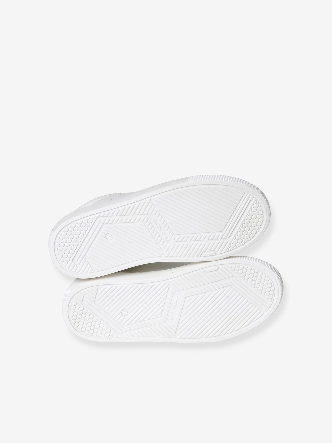 Baskets en cuir enfant blanc