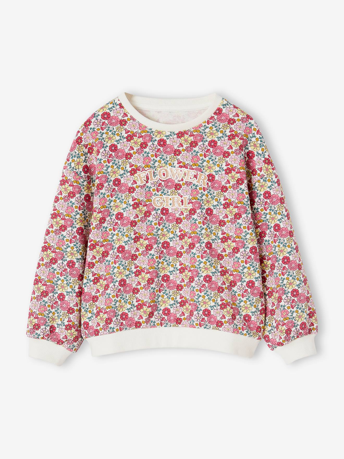 Vertbaudet Mädchen Sweatshirt mit Recycling-Polyester - rosa