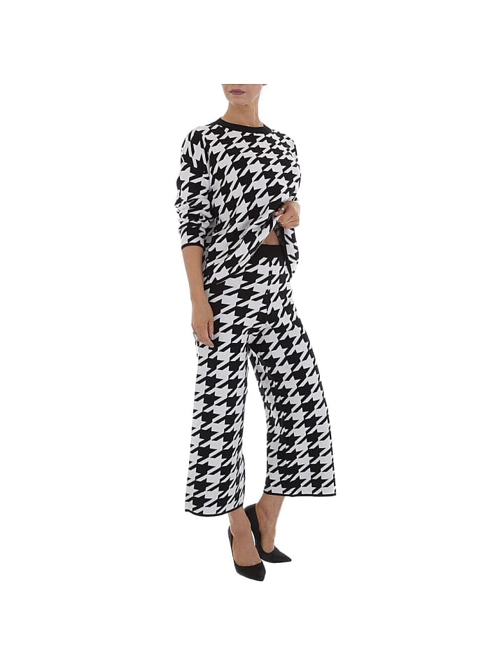 Ital-Design Jumpsuit & Zweiteiler in Weiß und Schwarz günstig kaufen L