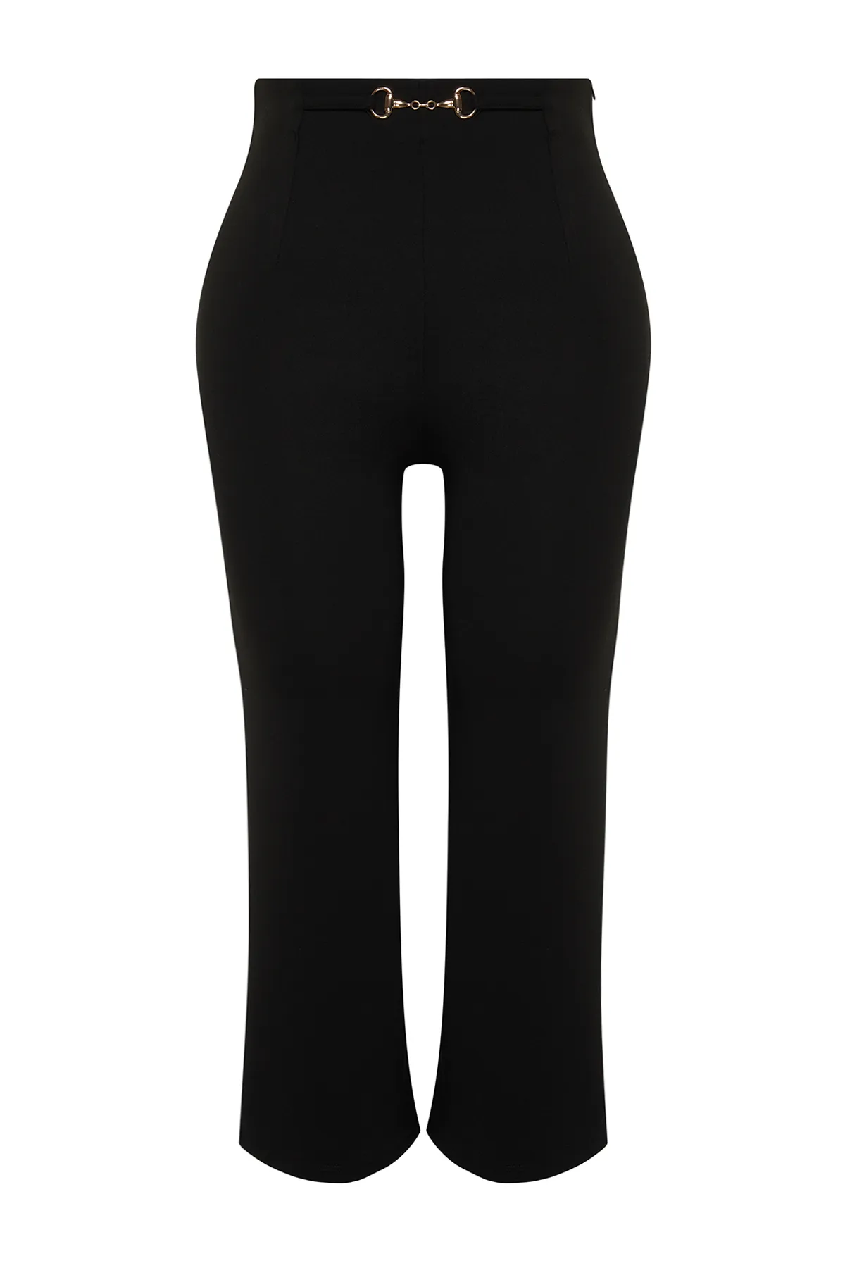 Trendyol Curve  Schwarze, detaillierte, weit geschnittene Strickhose von Aksesusar TBBSS24AR00008