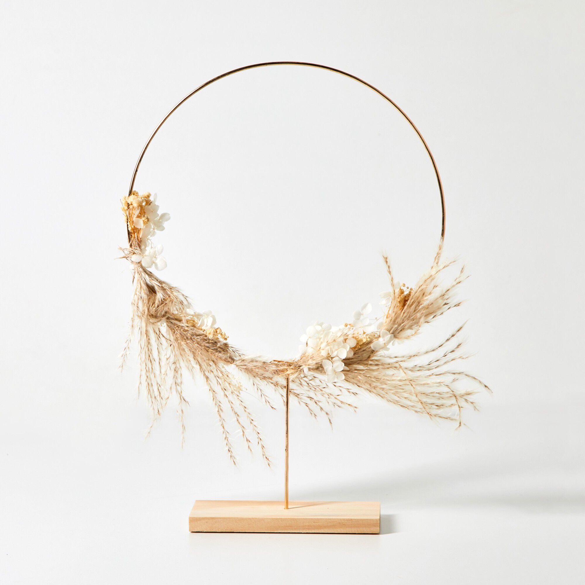 Couronne fleurs séchées à poser