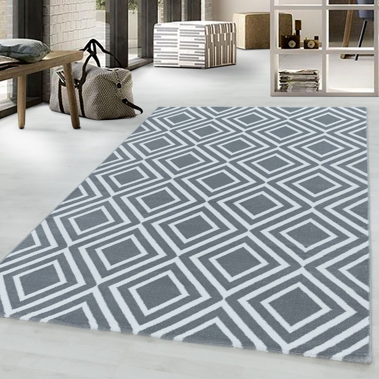 Ayyildiz Teppich, COSTA 3525, GREY, 200 x 290 cm