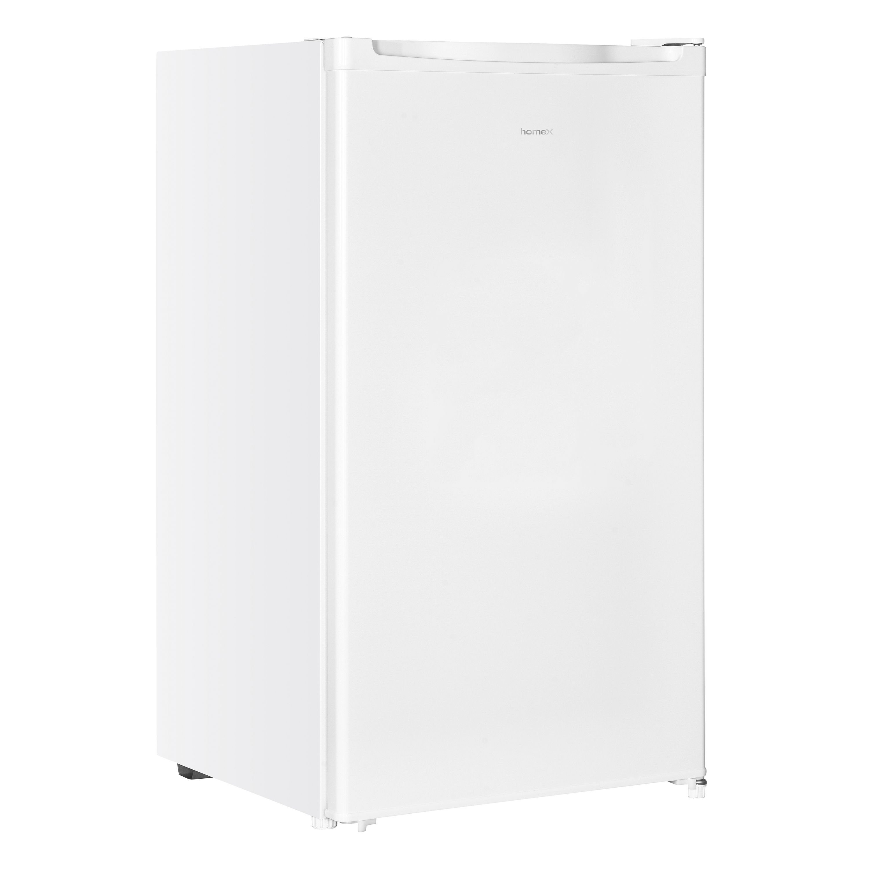 homeX Kühlschrank CS1014-W, 85 cm hoch, 48 cm breit, 90 L Gesamt-Nutzinhalt, Ohne Gefrierfach, Freistehend, Cool-Zone