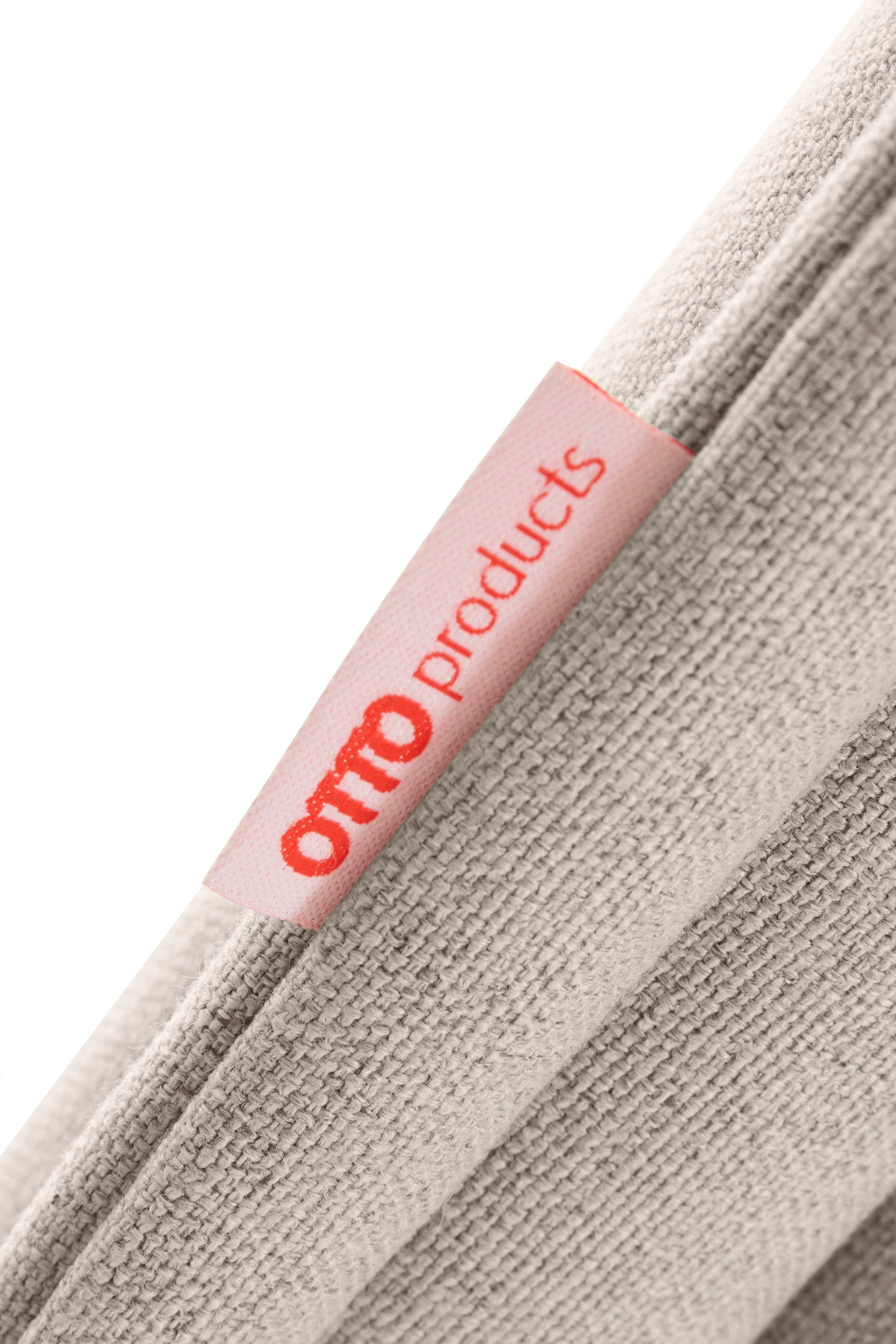 OTTO products Polsterbett Heddi, in 5 Breiten: von 90cm-200cm, Biese am Kopfteil, Strukturstoff