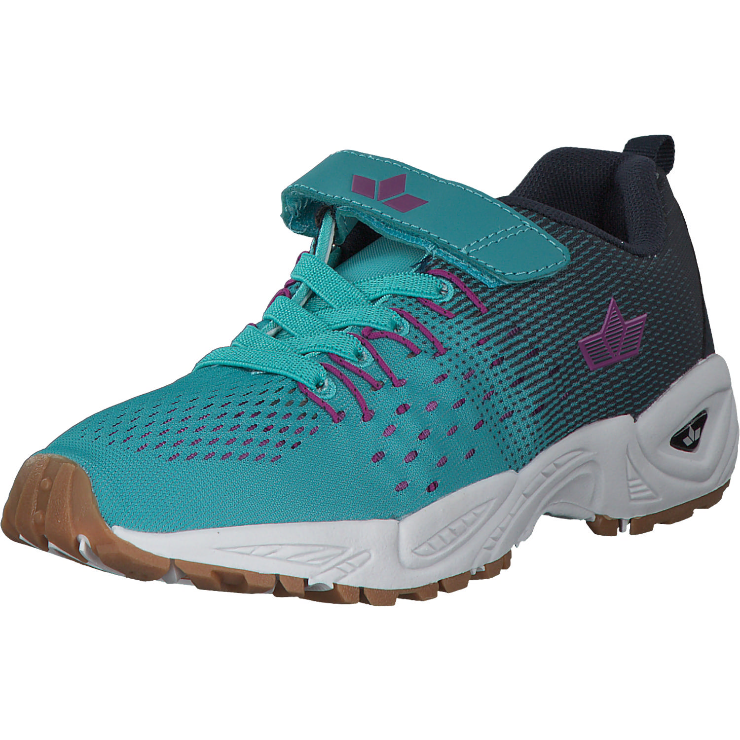 Geka Mic VS, Sneakers Low, Kinder, türkis/marine/pink