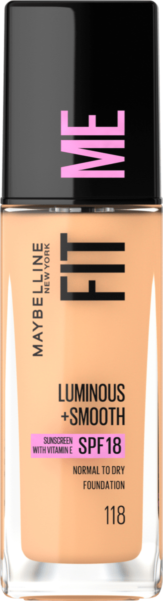 Foundation Fit Me Liquid, LSF 18, 118 Light Beige, 30 ml