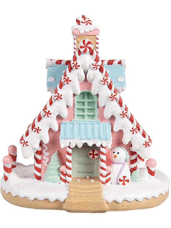 Clayre & Eef Dekofigur ''Haus'' in Bunt - (B)16 x (H)15 x (T)13 cm günstig kaufen onesize