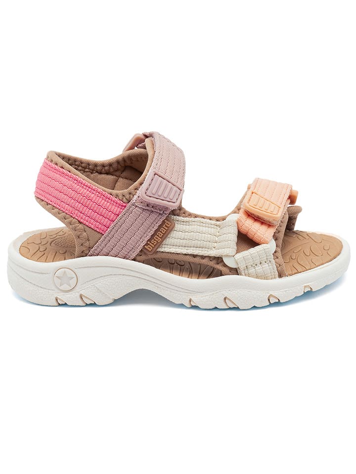 bisgaard Leder-Sandalen in Pink günstig kaufen