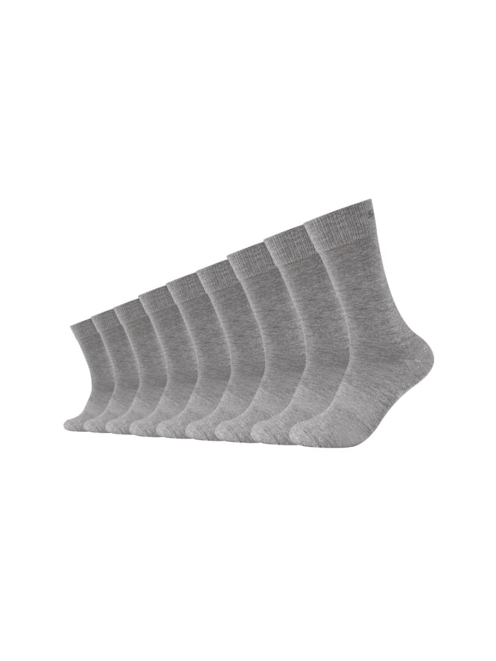 Skechers Socken 9er Pack mesh ventilation in hellgrau melange günstig kaufen 35-38