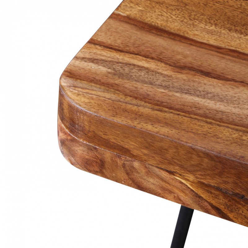 Wohnling Massivholz Sheesham Esstisch 200 x 80 x 76 cm Küchentisch Massiv