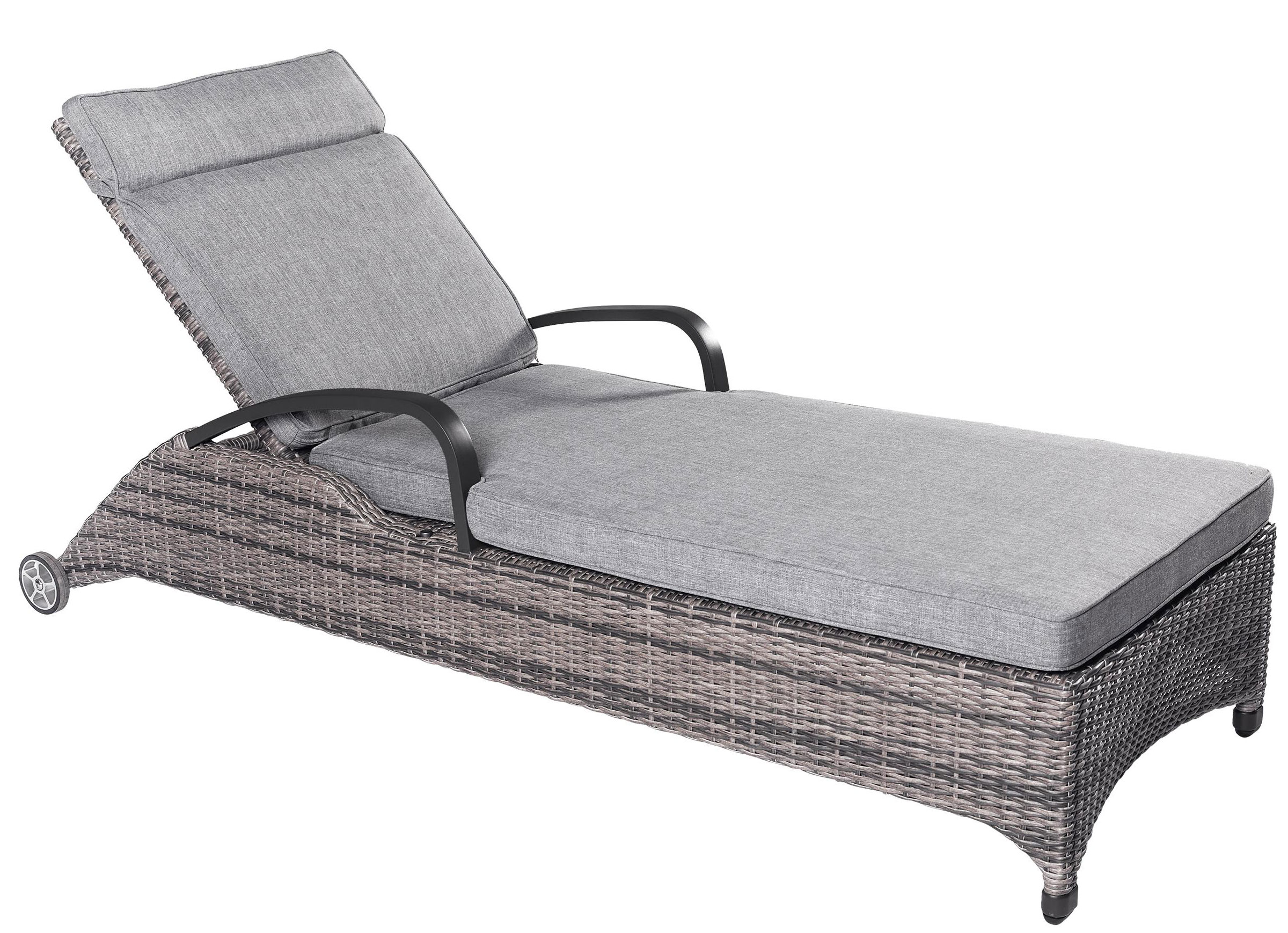 OUTDOORSonnenliege rollbar Polyrattan