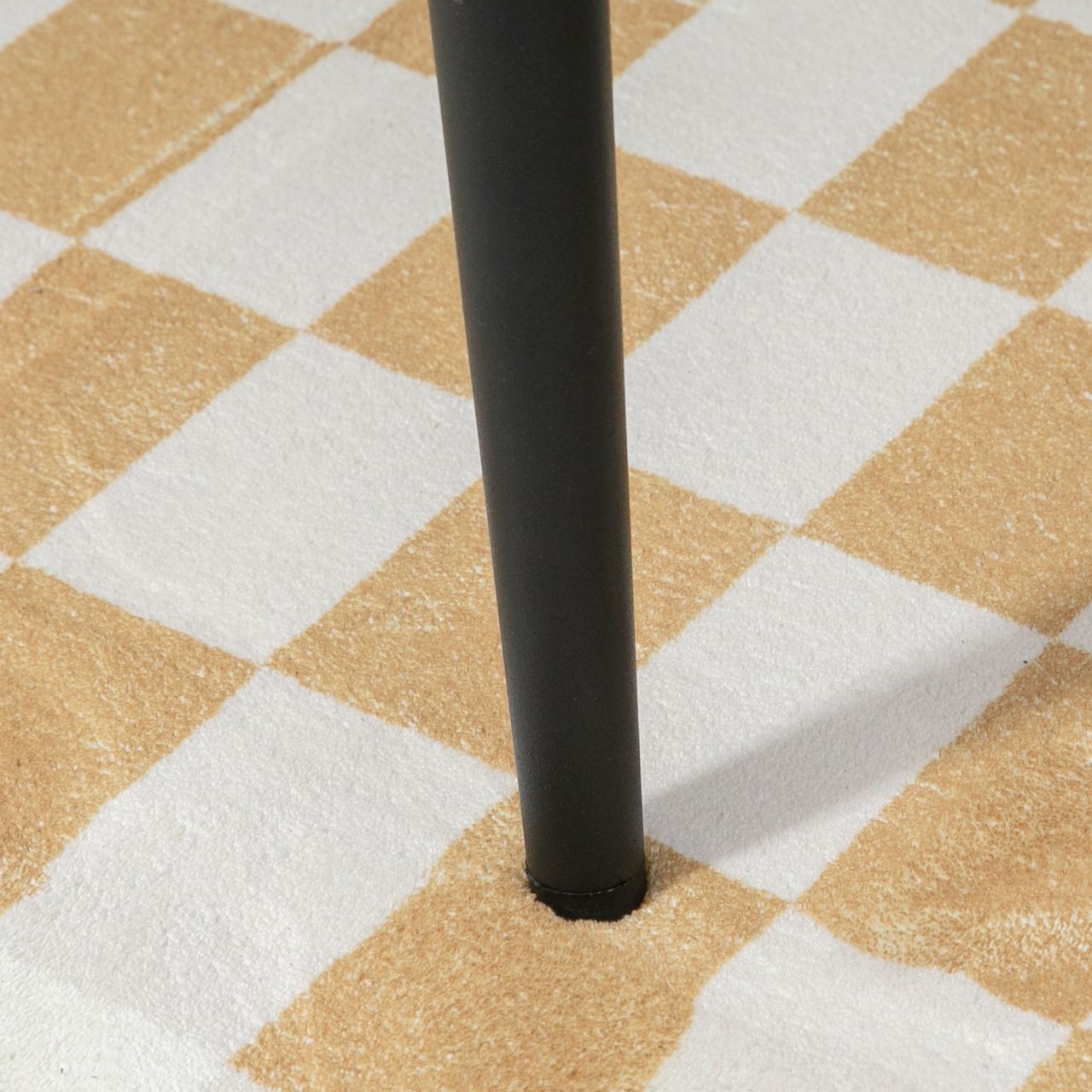 HOMCOM Fußhocker Sitzhocker Quadratischer Schminkhocker mit Kaschmir-Optik