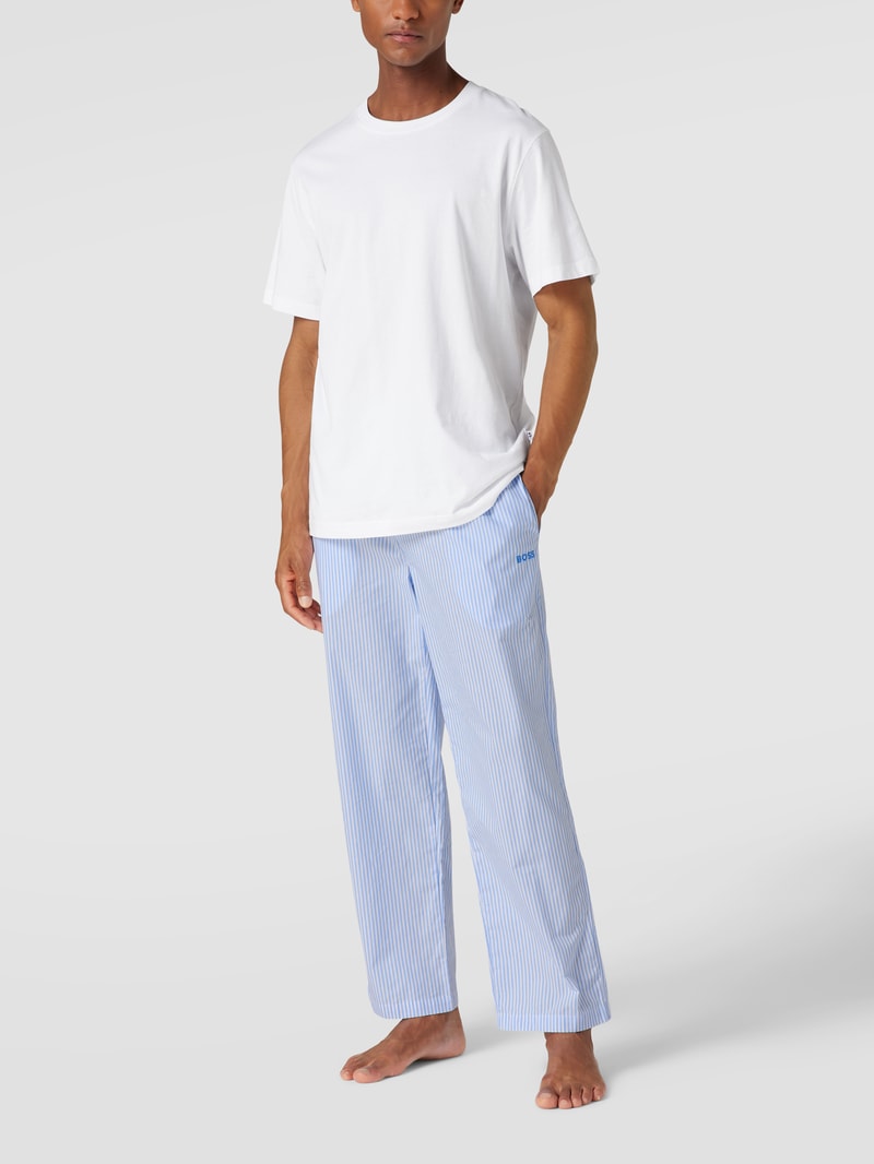 Pyjama-Hose aus Baumwolle in hellblau
