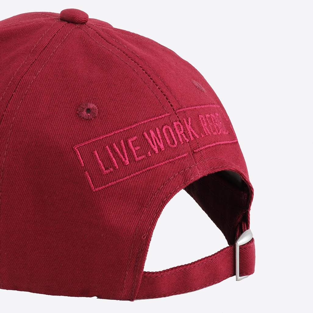 VALDE  Casquette bordeaux homme 100% coton