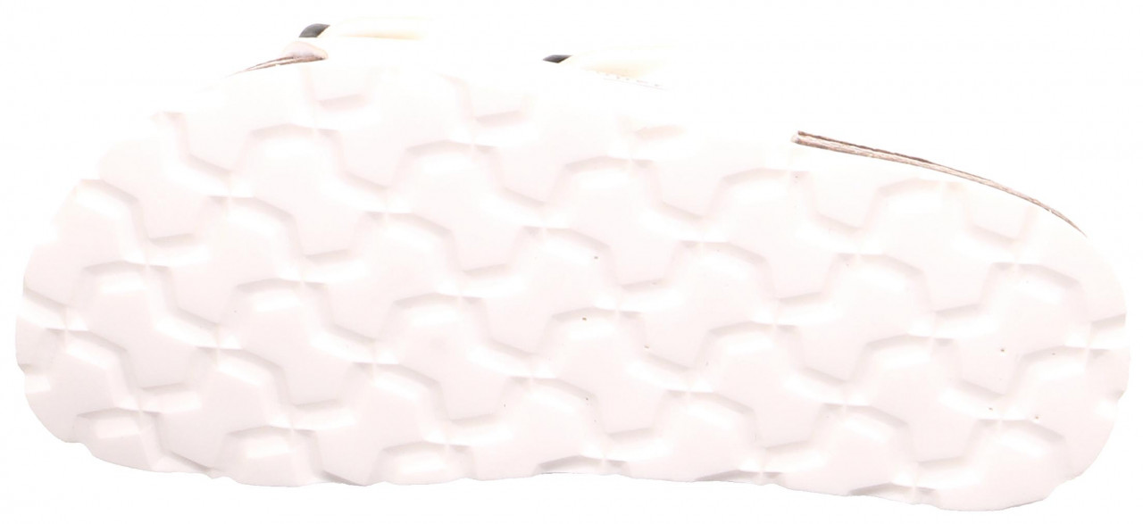 FUSSBETTPANTOFFEL - Weiss Pantoffel mit Schnalle
