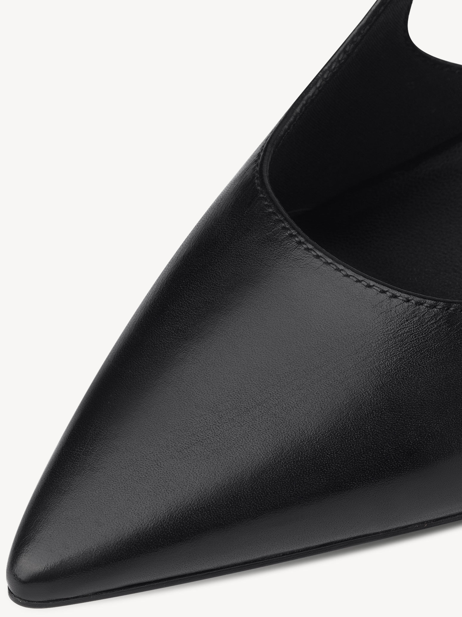 Escarpin en cuir - noir