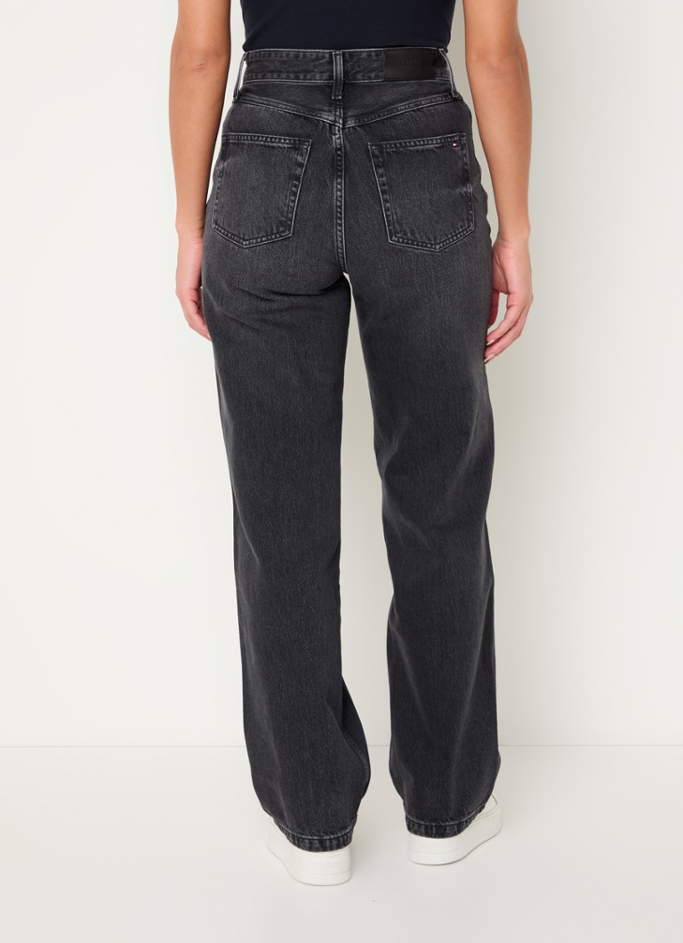 Tommy Hilfiger  High waist straight leg jeans met gekleurde wassing
