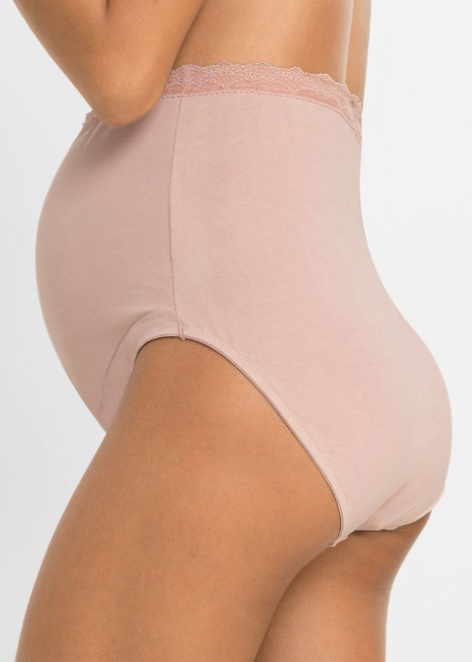 Überbauchslip mit Bio-Baumwolle (2er Pack)