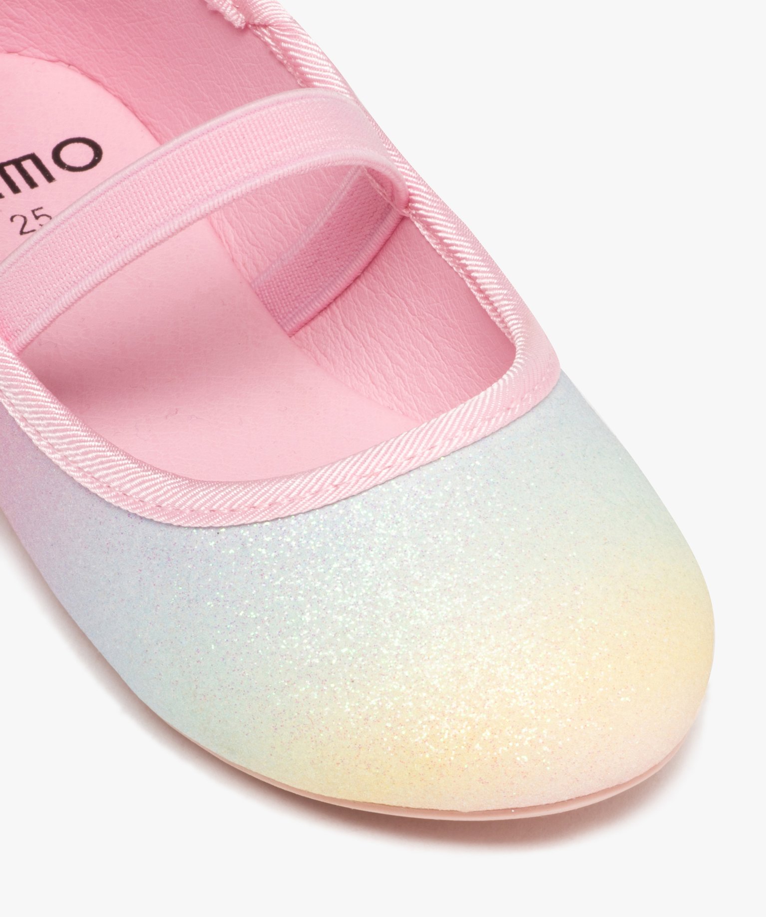 Ballerines fille irisées et pailletées à bride élastique multicolore | GEMO