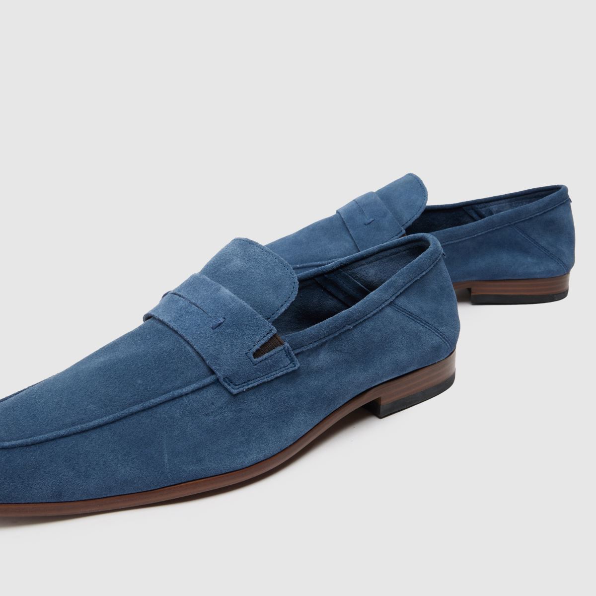 Modré mokasíny Schuh Randy bez podšívky