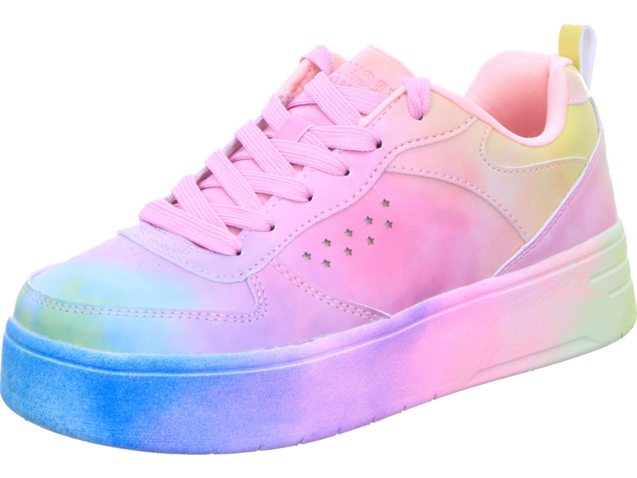 SKECHERS Freizeit Schnürer bunt Court High-ELECTRIC REMIX