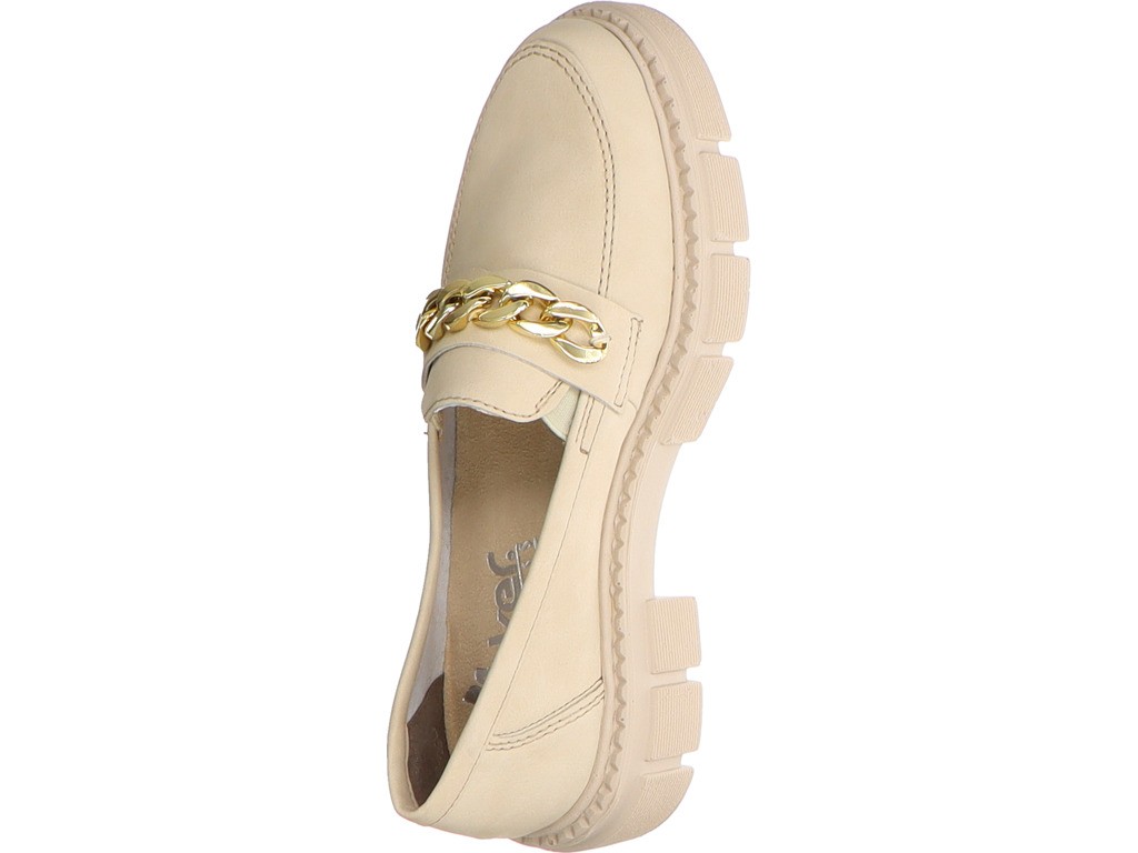 RIEKER Sportliche Slipper beige