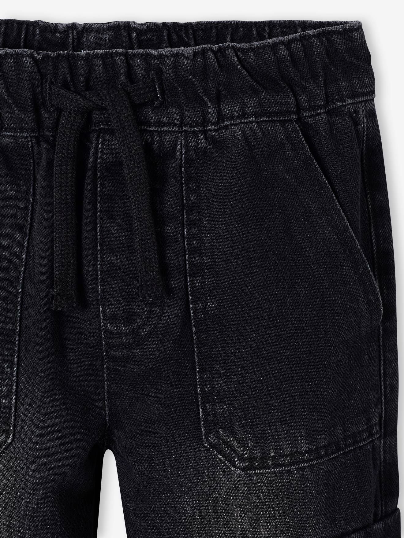 Pantalon battle denim garçon facile à enfiler double stone