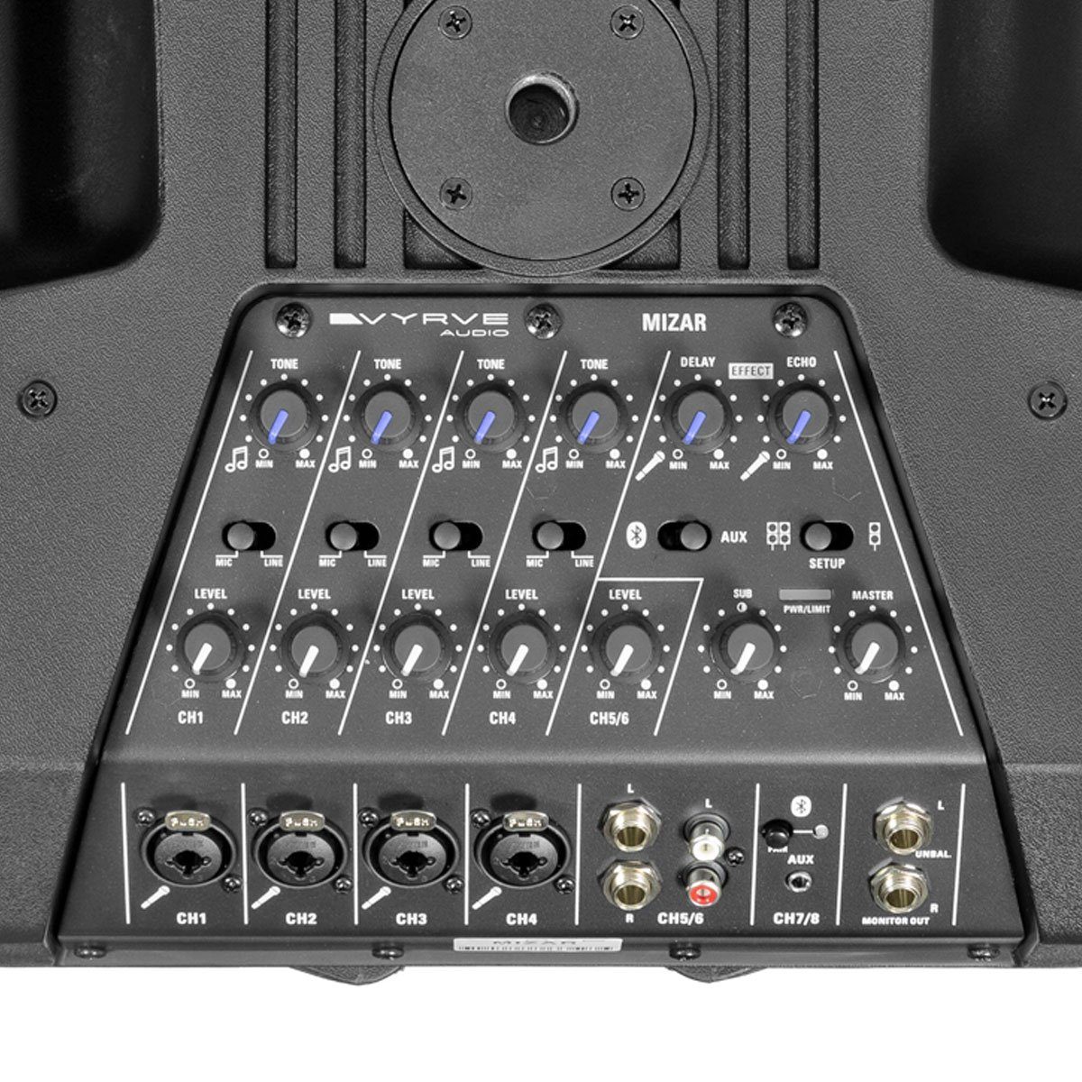 Vyrve Audio Vyrve Audio MIZAR PA-System mit Mixer und Stativen Lautsprechersystem