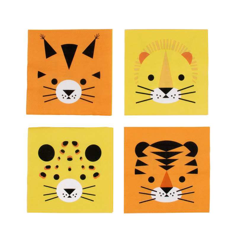 20 serviettes Mini félins My little day