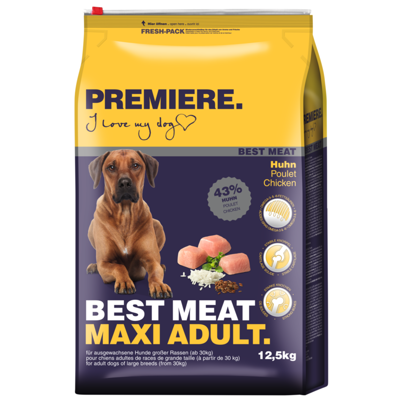 PREMIERE Hundetrockenfutter PREMIERE Best Meat Maxi Adult 12,5 kg