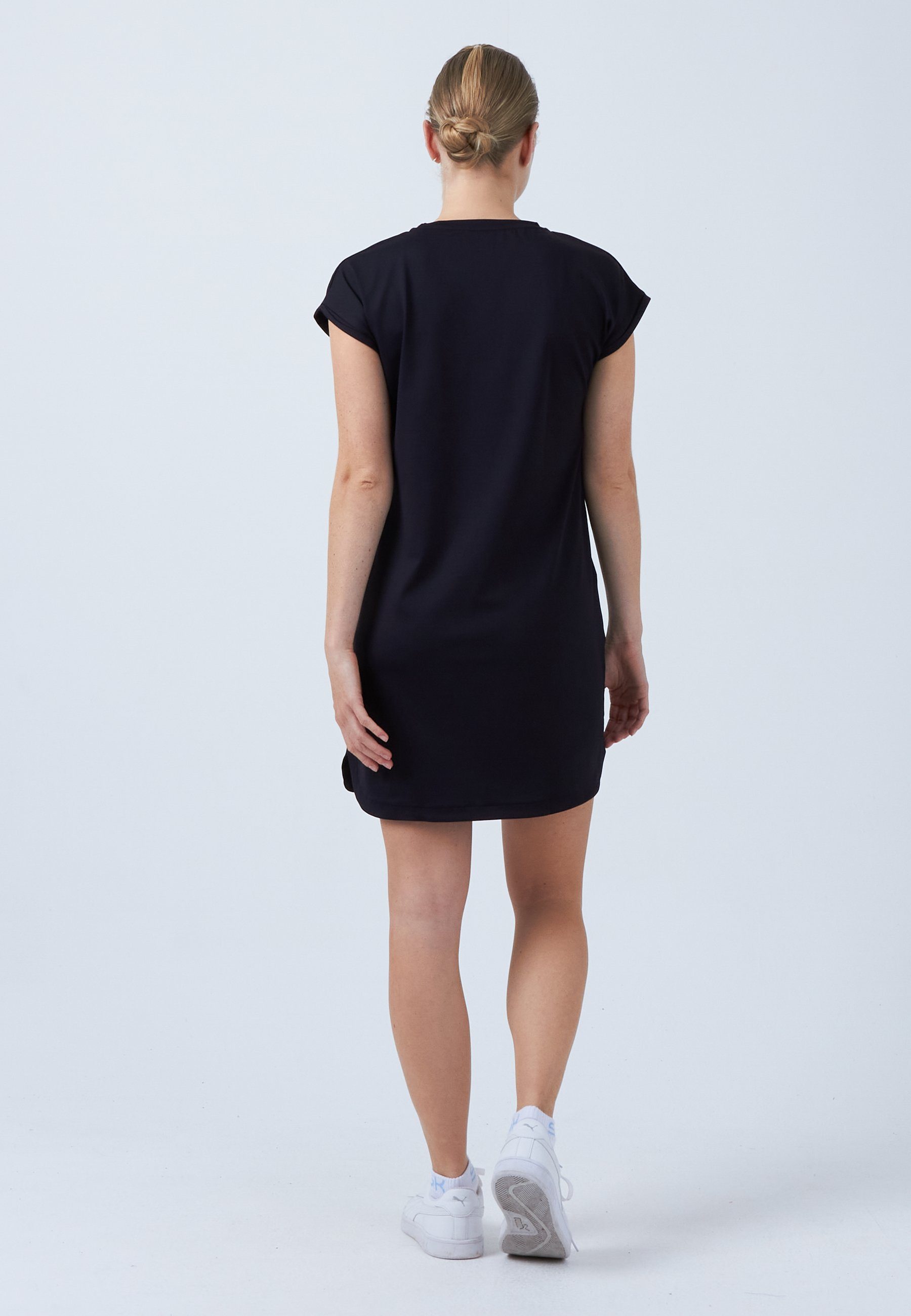 SPORTKIND Tenniskleid Loose Fit Mädchen & Damen schwarz