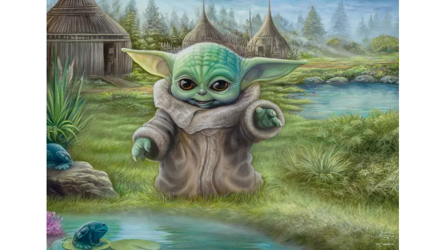 Schmidt Spiele - Erwachsenenpuzzle - The Mandalorian Grogu Das Kind, 1000 Teile