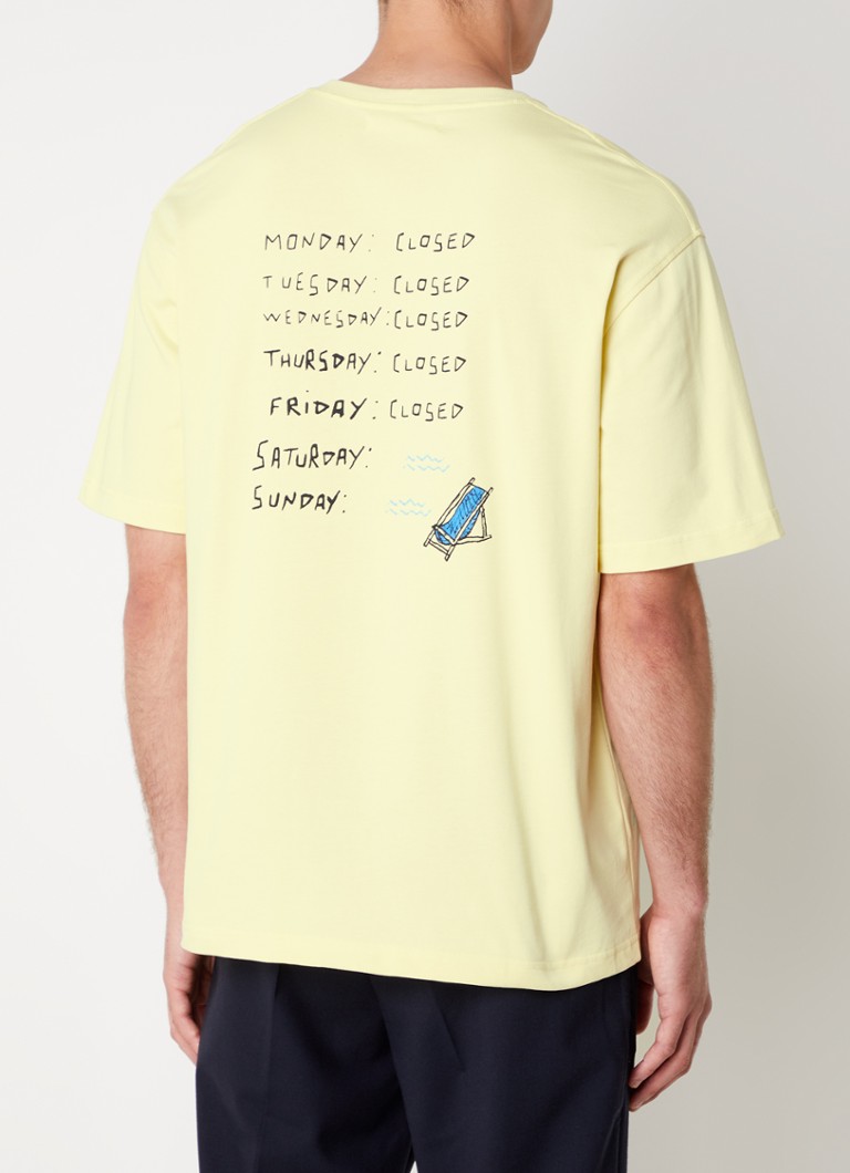 Tricou SAMSØE SAMSØE din bumbac organic de la Sagiotto, cu imprimeu față-verso.