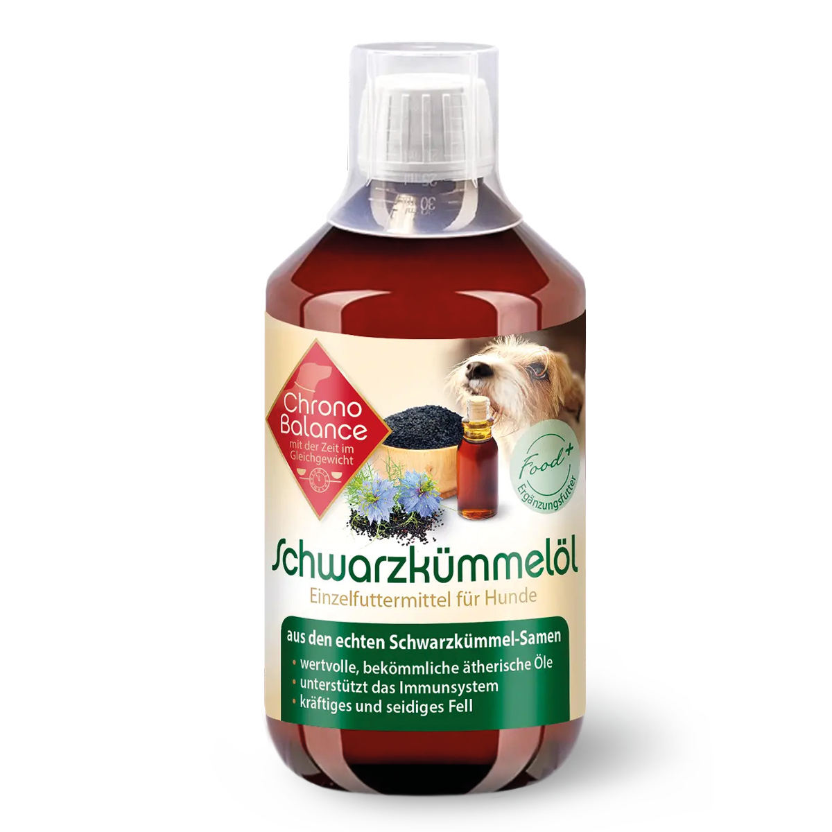 ChronoBalance Ergänzungsfutter & Aufzucht ChronoBalance Schwarzkümmelöl 500 ml