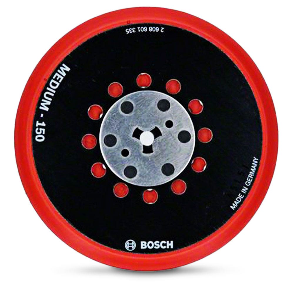 Disco de lixa excêntrica média BOSCH de 150 mm com velcro e laço – universal 2608601335